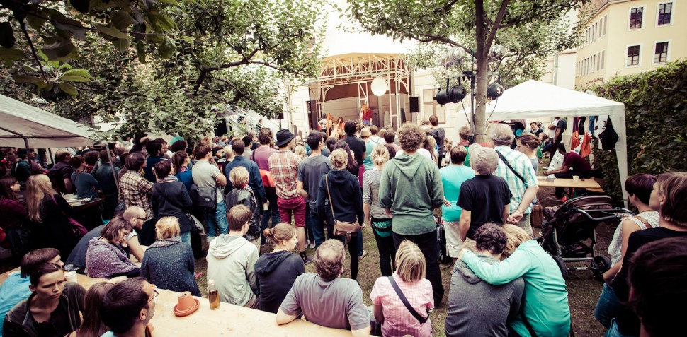 Der Apfelgarten des Societaetstheaters | Foto: Festivalguide.de